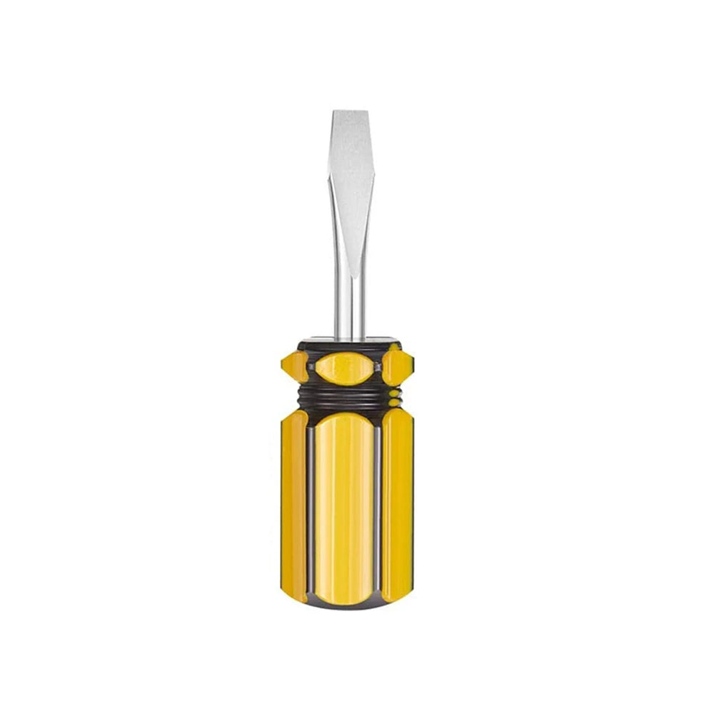 1/2Pcs small screwdriver short handle stubby screwdriver Phillips screwdriver and flat head screwdriver Pocket Screwdriver