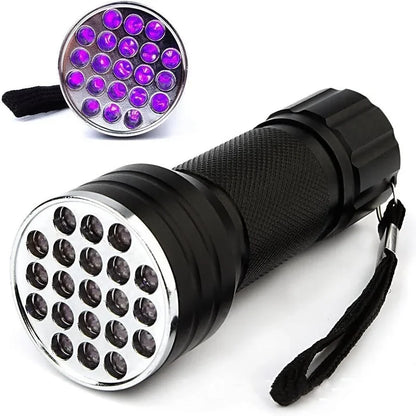 100/51/21 LED UV Flashlight Black Light Super Bright Handheld Flashlight for Hotel Inspection Pet Urine Detector