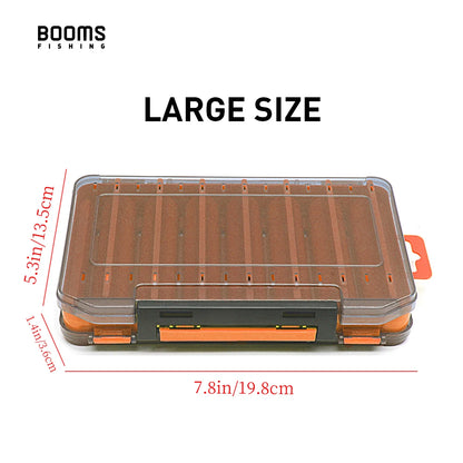 Booms Fishing LB1 Fishing Tackle Box 14 Compartments Double Sided Opening and Closing Multifunctional Lure Bait Tool Storage Box