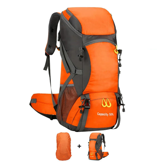 Waterproof 50L Lightweight Backpack with Rain Cover