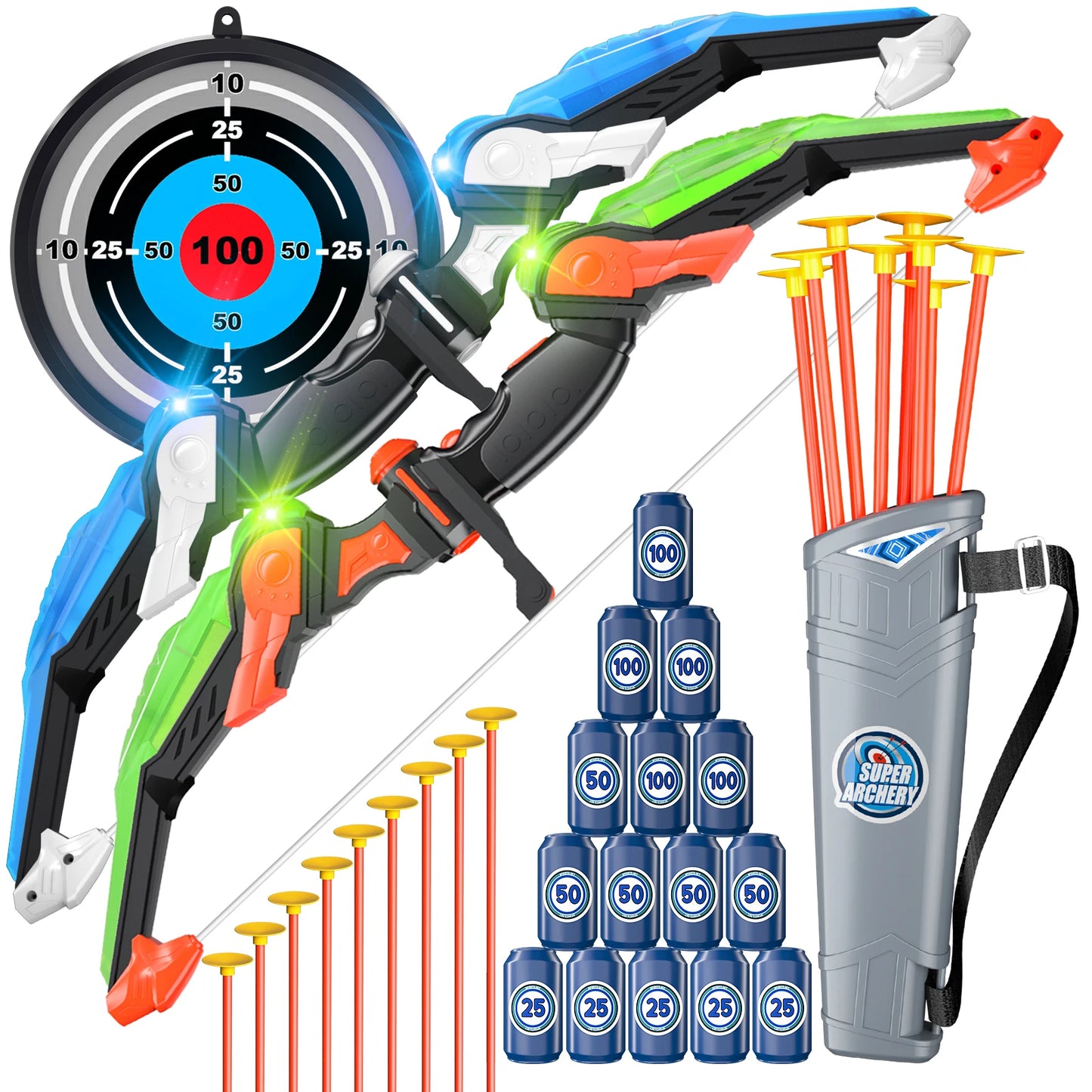 Archery Target Bow & Arrow Toys for Kids