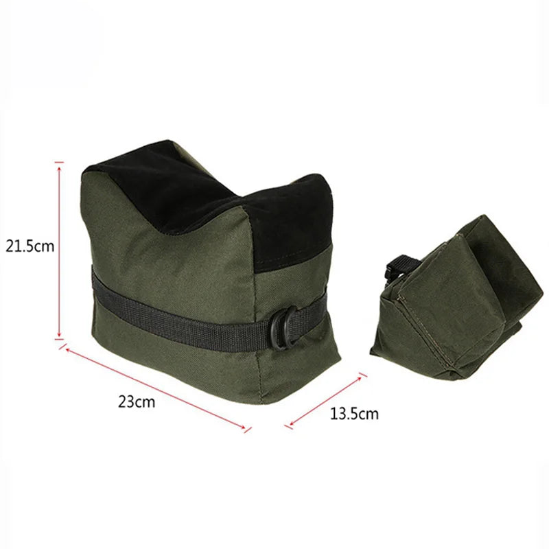 Sniper Shooting Gun Bag Front Rear Bag Target Stand Rifle Support Sandbag Bench Unfilled Hunting Rifle Rest Airsoft Accessories