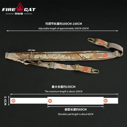 US Warehouse Tactic FERR 2 Point Sling Shoulder Strap Outdoor Rifle Sling Shoulder Strap