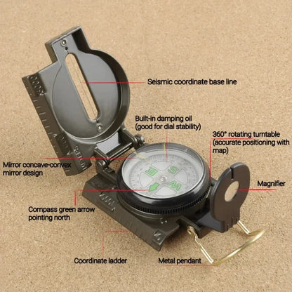 Waterproof High Precision Compass Outdoor Gadget Sports Hiking