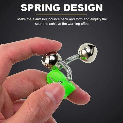 5pcs/lot Fishing Bite Alarms Fishing Rod Bell Rod Clamp Tip Clip Bells Ring