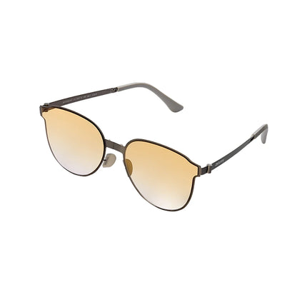 Classic Folding Metal Sunglasses 2024 New Fashion Stainless Steel Frame Nylon Lenses Outdoor