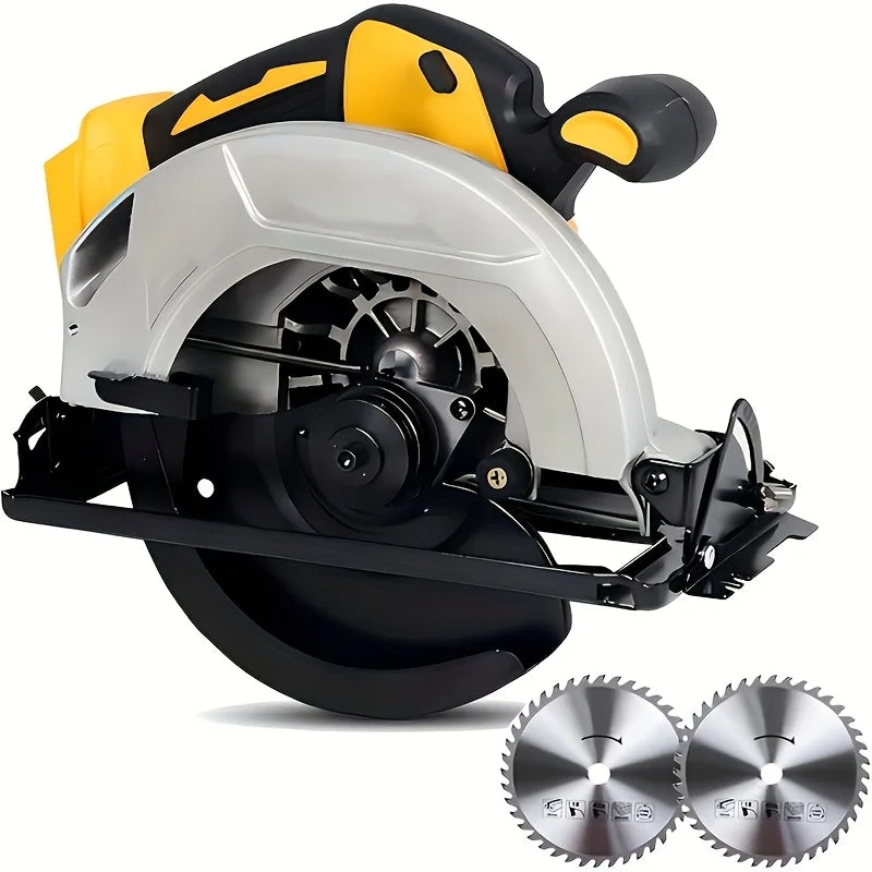 Cordless Circular Saw Compatible With DEWALT 20V MAX Battery, 7-1/4 Inch Brushless Power Circular Saw, 0-50 Degree Bevel Capabil