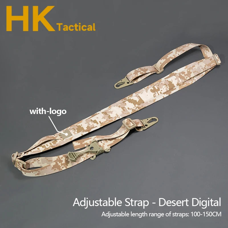 Tactical Rifle 2 Point sling Modular Shoulder Strap QD Quick Adjust M4 AK