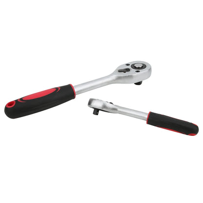 Screwdriver Tool Set Mechanics Wrench Set Wrench Socket Screwdriver Tool Set Kit Mechanics 1/2 1/4in with Case
