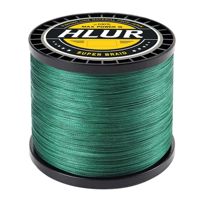 HLUR X8 Strong 300M 1000M 8 Strand Weaves PE Braided Fishing  Multifilament 8 Braid Wire 20-88LB