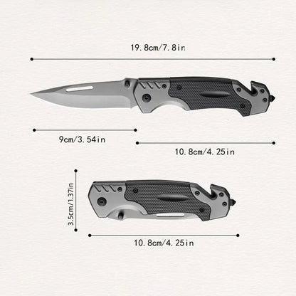 Outdoor Stainless Steel Folding Knife High Hardness Portable EDC Camping Pocket Knife Hiking T