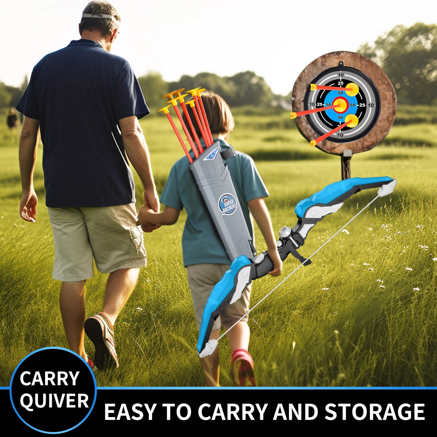 Archery Target Bow & Arrow Toys for Kids