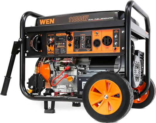2024 HOT DF1100X 11000-Watt Electric Start Portable Generator with Wheel Kit and CO Shutdown Sensor, Black   | USA | NEW