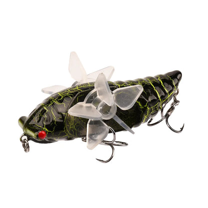 1 PC Popper Spin Fishing Lure Floating Hard Bait Artificial Spinning Baits 14G 7.5G