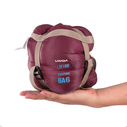 LIXADA Envelope Sleeping Bag Adult Camping Outdoor Mini Walking beach Sleeping Bags Ultralight Travel Bag Spring Autumn