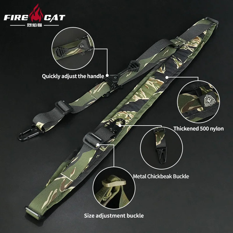 US Warehouse Tactic FERR 2 Point Sling Shoulder Strap Outdoor Rifle Sling Shoulder Strap