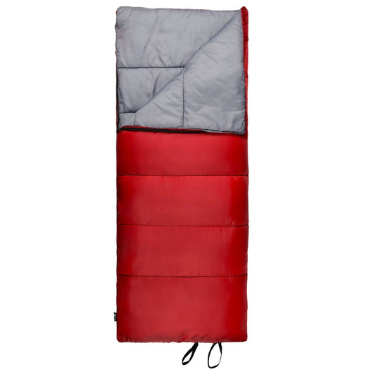 Ozark Trail 50-Degree Weather Rectangular Sleeping Bag, Red, 33"X75"