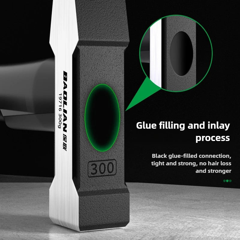 Hardware Tools Building Decoration Flat Head Hammer 200g Plastic Coated Duckbill Hammer 300g Hammer Head 500g Fitter Hammer