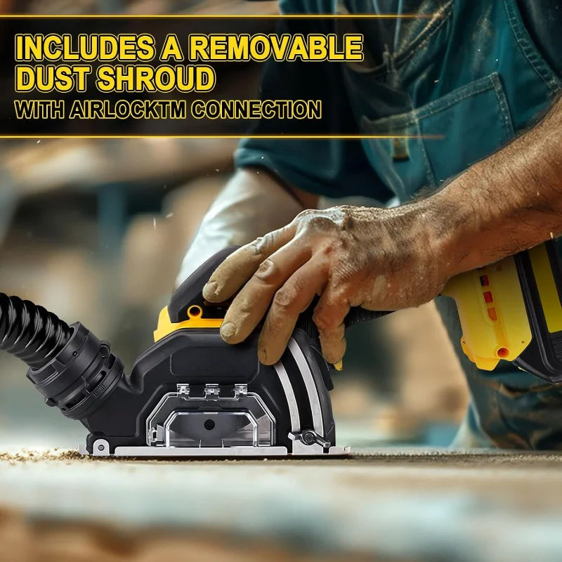 Fit for DeWALT 20V Battery Cordless Angle Grinder 3 Inch Handle CUT OFF Electirc Cutting Mini Circular Saw Machine Power Tools