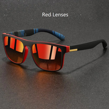 Fashion Vintage Square Sunglasses Men Women Fishing Driving Man Luxury Brand Designer Sun Glasses Anti-Glare Retro Eyewear UV400