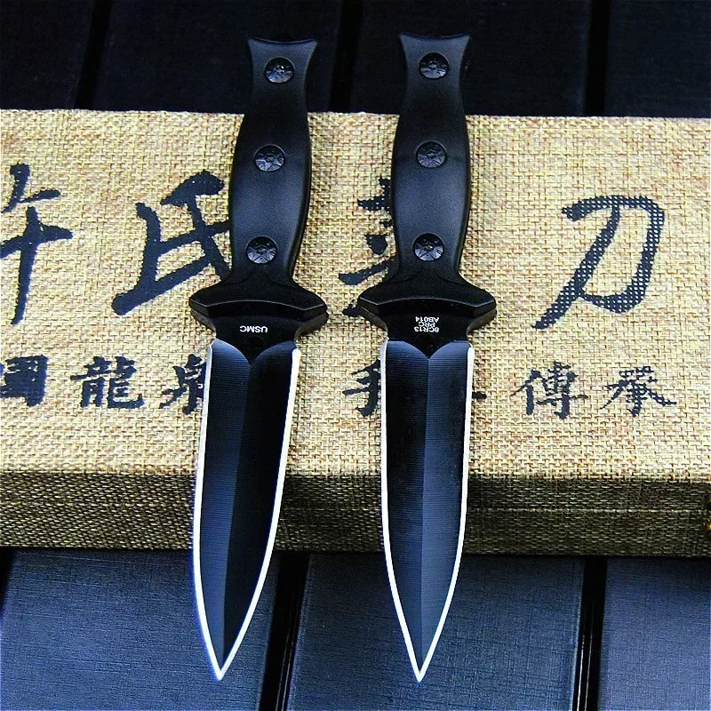 High Hardness Pocket Tactical Knife Fixed Blade Knife Survival Rescue EDC Tool Hunting Knife Military