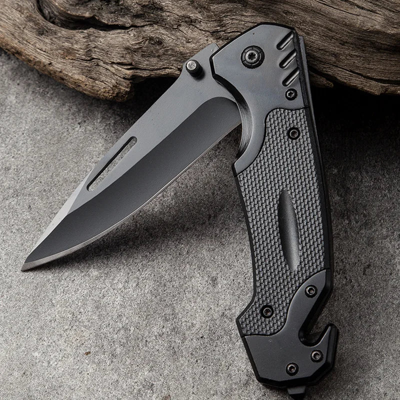 Outdoor Stainless Steel Folding Knife High Hardness Portable EDC Camping Pocket Knife Hiking T
