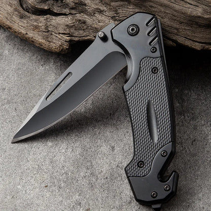 Outdoor Stainless Steel Folding Knife High Hardness Portable EDC Camping Pocket Knife Hiking T