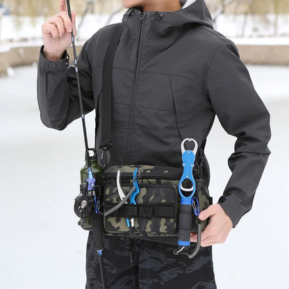 Fishing Tackle Bags Waist Fanny Pack Fishing Lures Line Box Utility Storage Accessories Outdoor Camping
