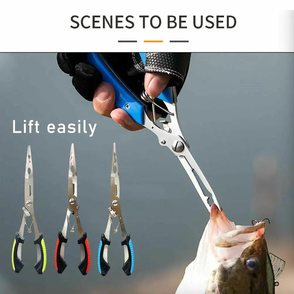 Fishing Pliers Long Nose Stainless Steel Hook Remover Cut Fishing Line Fishing Tied Hook