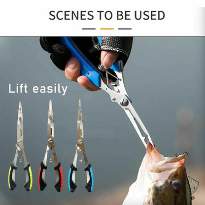 Fishing Pliers Long Nose Stainless Steel Hook Remover Cut Fishing Line Fishing Tied Hook