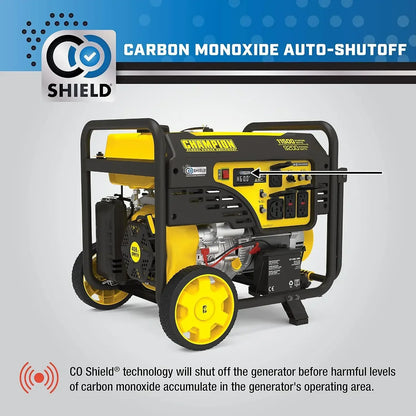 New  Equipment 201110 11,500/9,200-Watt Electric Start Portable Generator with CO Shield,Yellow   | USA | NEW