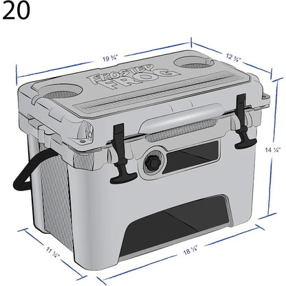 Camo 20 Quart Ice Chest Heavy Duty High Performance Roto-Molde