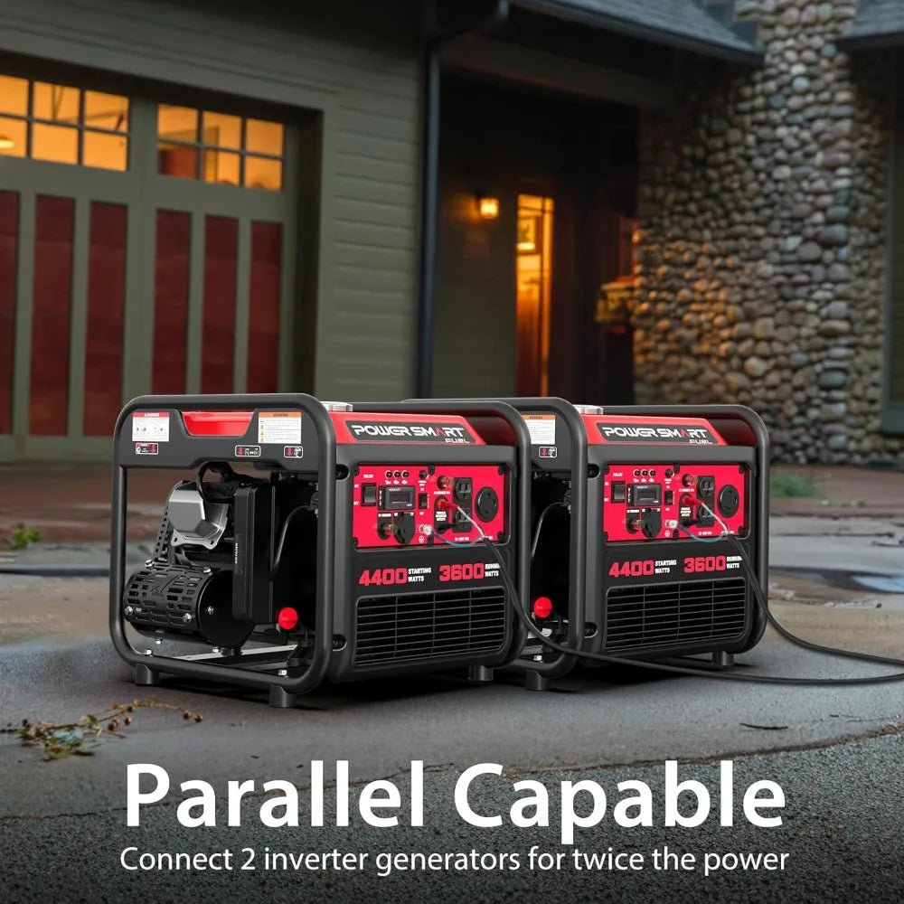 4400-Watt Portable Generator with Inverter Technology, 30A for RV