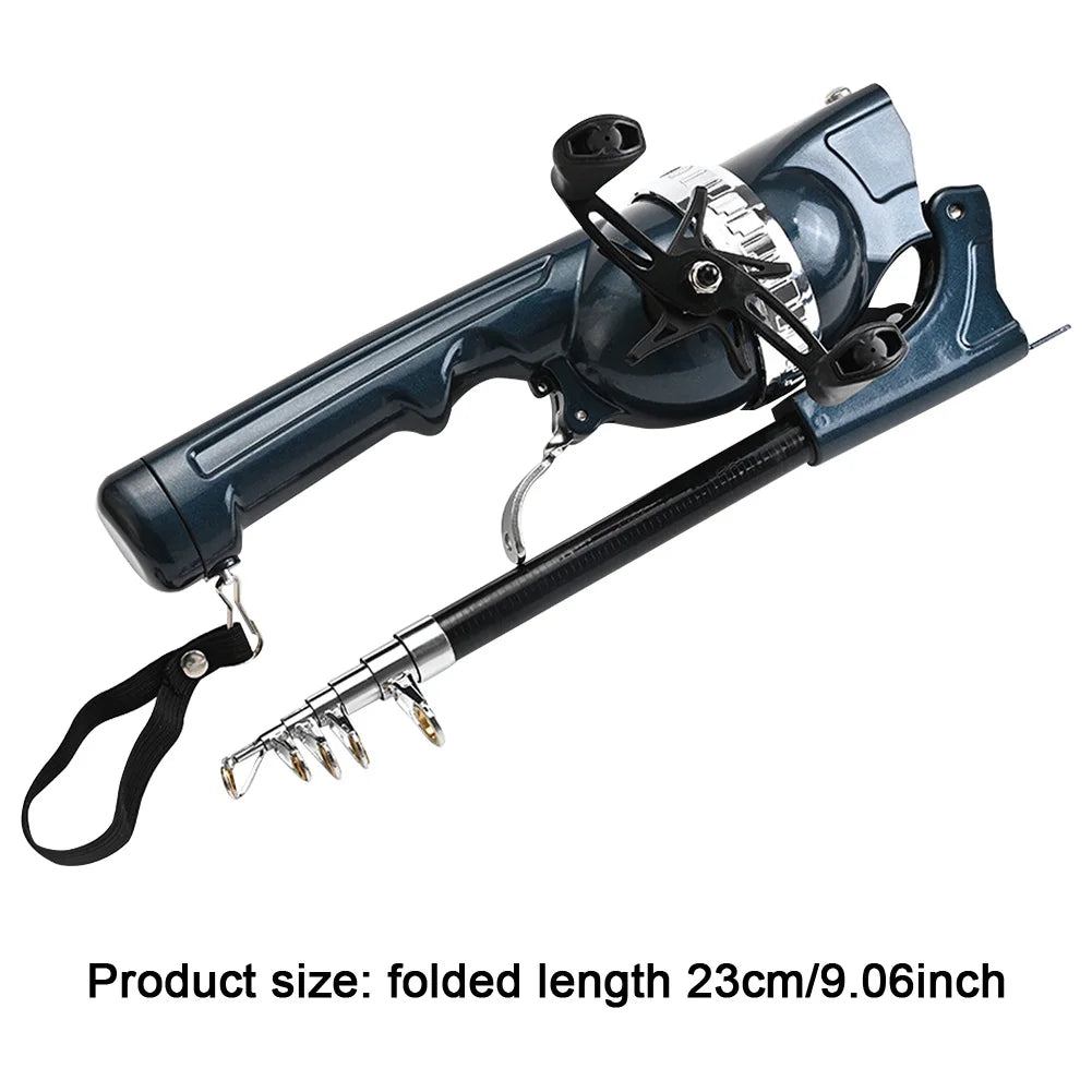 1Set Portable Folding Fishing Rod Telescopic