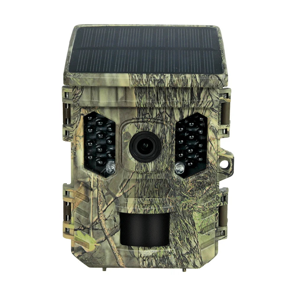 Wildlife Camera Solar Energy Trail Cam 4K with 1080P Night Vision Waterproof BT WiFi