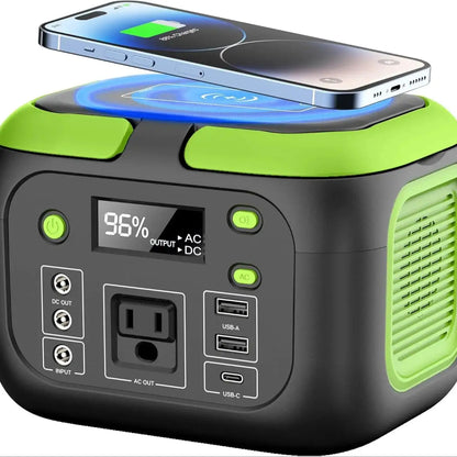 200W Portable Power Station 155Wh Solar Generator 42000mAh CA 110V, DC, USB QC3.0 for