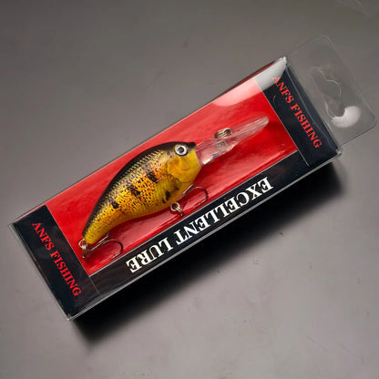 ANFS 1pc/3pcs Crankbait Lure, Realistic Design Artificial Fishing Lure, Bionic Hard Bait,Fishing Tackle,8.8cm/3.46in