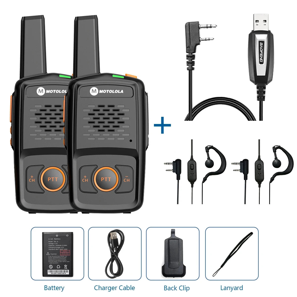 Mini Walkie Talkie Motolola 16 Channels Professional MT-N1 UHF 400-470MHZ Match Baofeng Two Way Radio