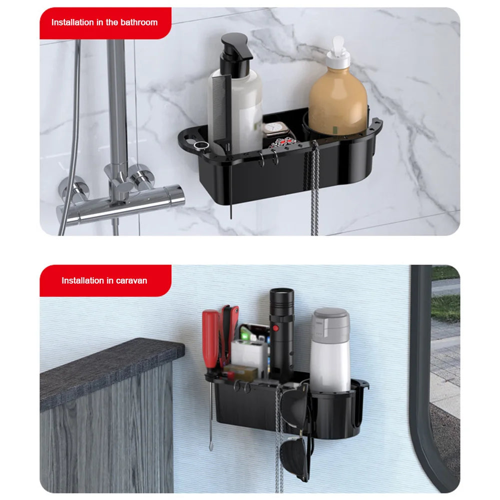 Boat Storage Organizer Fishing Tool Holder Marine Cup Holder Marine Storage Caddy Box