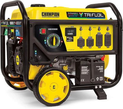 New 100416 10,000/8,000-Watt TRI Fuel Portable Natural Gas Generator, NG/LPG Hose Kits and CO Shield   | USA | NEW