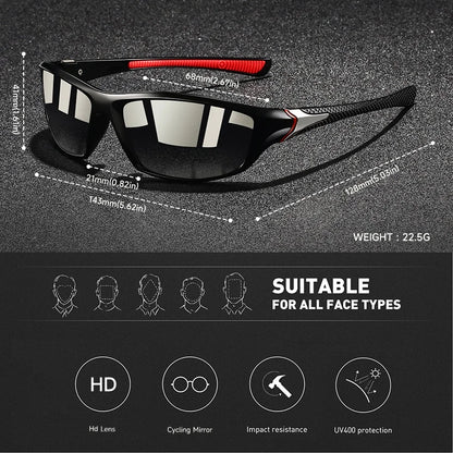 4 PCS Fashion Vintage Fishing Cycling Sports Sunglasses Men Women Running Mountaineering Sport Man Sun Glasses UV400 Eyewear