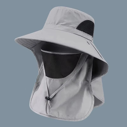 1pc Summer Sun Hats UV Outdoor Fishing Cap Hiking Camping Visor Bucket Hat Fisherman Hat Protection Neck