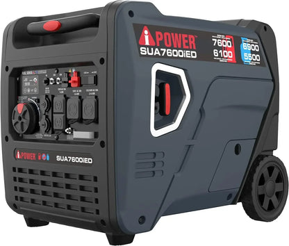 New Portable Inverter Generator, 7600W Dual Fuel Electric Start RV Ready, EPA & CARB Compliant CO Sensor | USA | NEW