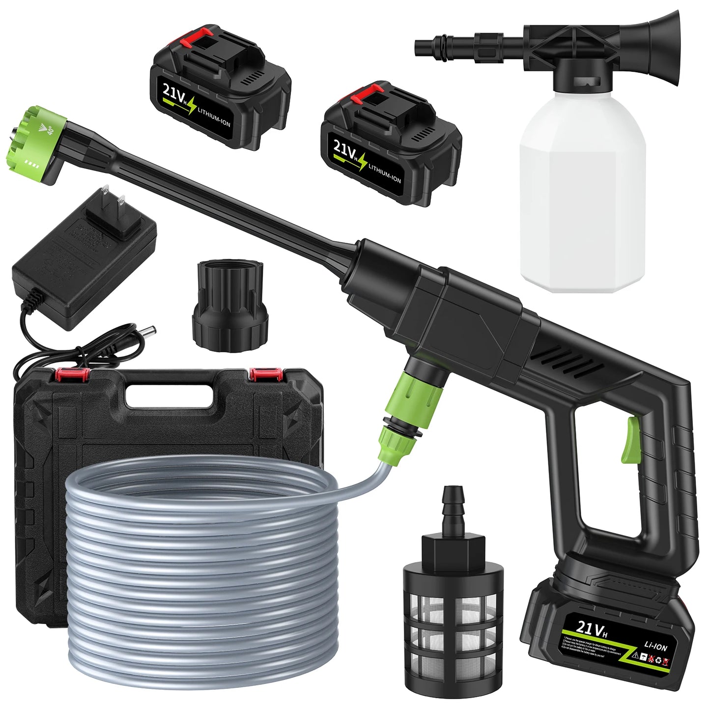 Brushless High Pressure Car Washer Gun 6 IN 1 Electric Garden Washing Water Wash Spray Gun Cordless Pressure Washer