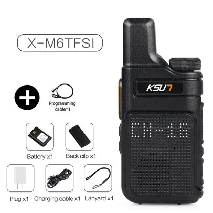 KSUT PMR446 Walkie Talkie 2pcs/1pcs Mini Size Portable Handheld Radio Wireless Set Two Way Radio Station Comunicador Transceiver