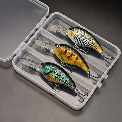 ANFS 1pc/3pcs Crankbait Lure, Realistic Design Artificial Fishing Lure, Bionic Hard Bait,Fishing Tackle,8.8cm/3.46in