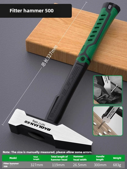 Hardware Tools Building Decoration Flat Head Hammer 200g Plastic Coated Duckbill Hammer 300g Hammer Head 500g Fitter Hammer