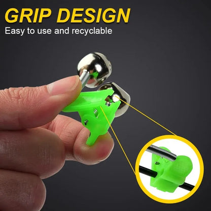 5pcs/lot Fishing Bite Alarms Fishing Rod Bell Rod Clamp Tip Clip Bells Ring