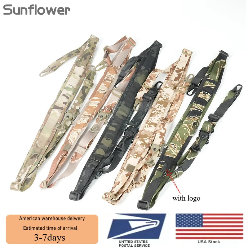 US Warehouse Tactical Nylon Rifle Sling Quick Adjustment 2 Point Padded Combat Modular