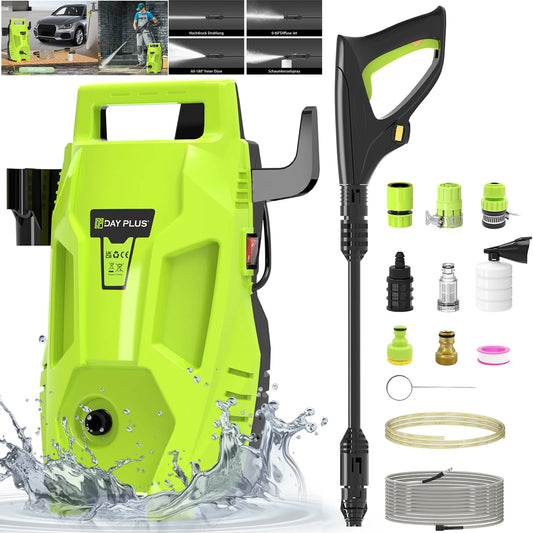 High Pressure Washer Cleaner 1.32GPM, Multi-IN-1 Jet Nozzle, Portable Electric Jet Washer for Cars Garden Home Patio Power Tool